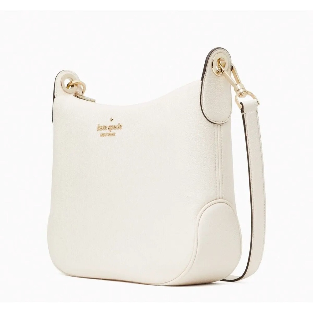 New Kate Spade Rosie Large Crossbody Pebbled Leather Parchment - Picture 13 of 16